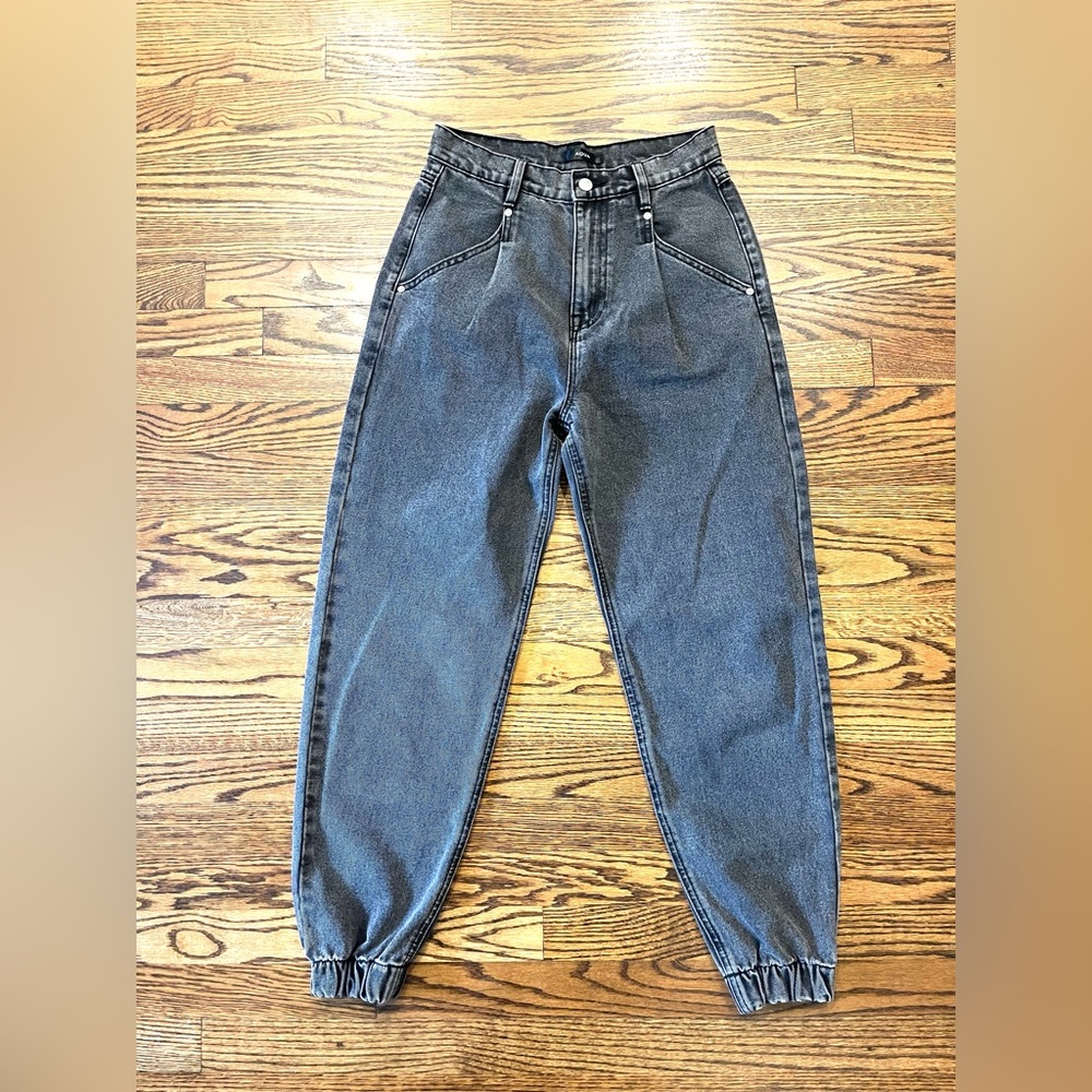 AQUA High Rise balloon jeans denim joggers